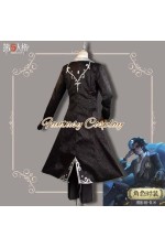 Identity V Photographer Joseph Desaulniers D.M. Désire Mélodis Black Outfit Cosplay Costume